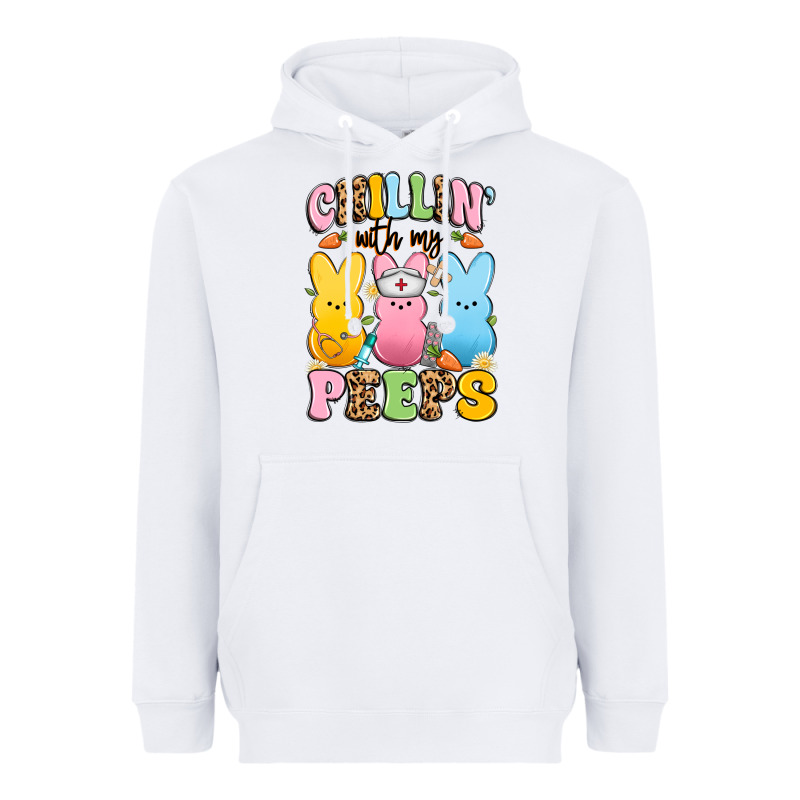 Chillin' With My Peeps Nurse Heavyweight Hoodie by Artiststas | Teevron