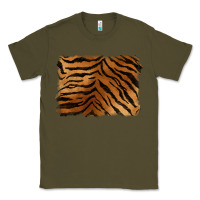 Army Green handdrawn tiger pattern background Classic Tee - BarkalooDesign