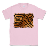 Bubblegum Pink handdrawn tiger pattern background Classic Tee - BarkalooDesign