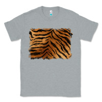 Heather Grey handdrawn tiger pattern background Classic Tee - BarkalooDesign