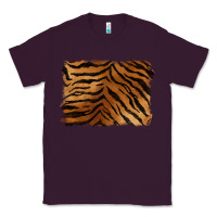 Plum handdrawn tiger pattern background Classic Tee - BarkalooDesign