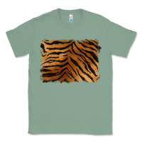 Sage handdrawn tiger pattern background Classic Tee - BarkalooDesign