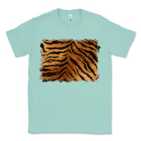 Seafoam handdrawn tiger pattern background Classic Tee - BarkalooDesign