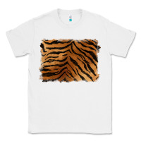 White handdrawn tiger pattern background Classic Tee - BarkalooDesign