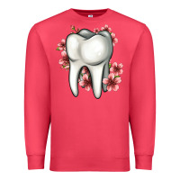 Cardinal floral tooth Premium Sweatshirt - Jasminsmagicworld