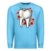 Ocean Blue floral tooth Premium Sweatshirt - Jasminsmagicworld