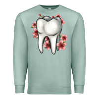 Seafoam floral tooth Premium Sweatshirt - Jasminsmagicworld