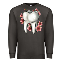 Smoke floral tooth Premium Sweatshirt - Jasminsmagicworld
