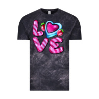 Cloud Black love with strawberry candy Vintage Tee - AdoDesignShop