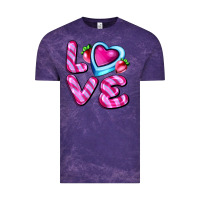 Cloud Purple love with strawberry candy Vintage Tee - AdoDesignShop