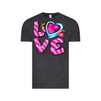 Vintage Black love with strawberry candy Vintage Tee - AdoDesignShop