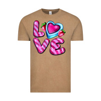 Vintage Coffee love with strawberry candy Vintage Tee - AdoDesignShop