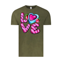 Vintage Olive love with strawberry candy Vintage Tee - AdoDesignShop