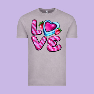 Love With Strawberry Candy Vintage Tee Designed By Adodesignshop