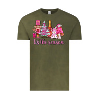 Vintage Olive tis the season pink christmas Vintage Tee - AdoDesignShop