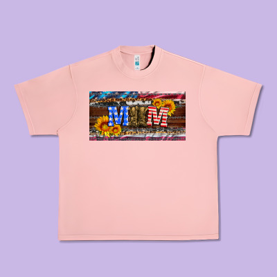 Soldier Mom License  Plate Urban Heavy Tee Designed By Artiststas