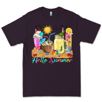 Plum hello summer drinks Premium Tee - texasbilliewilder