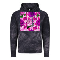 Cloud Black valentines day roses and diamond plaid seamless pattern Vintage Hoodie - BundleAndBundleShop