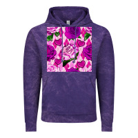 Cloud Purple valentines day roses and diamond plaid seamless pattern Vintage Hoodie - BundleAndBundleShop