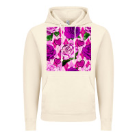 Vintage Artic valentines day roses and diamond plaid seamless pattern Vintage Hoodie - BundleAndBundleShop