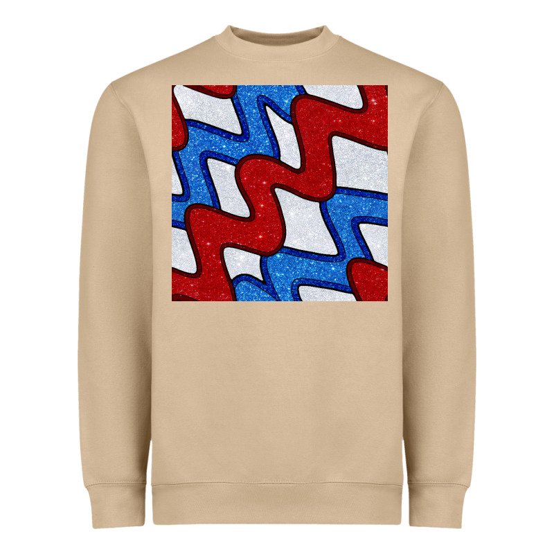 Glitter 4th Of July Seamless Pattern Heavyweight Sweatshirt by BundleAndBundleShop | Teevron