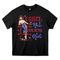 Black chill the fourth out 4th july Heavy Core Tee - texasbilliewilder