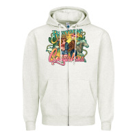 Oatmeal Heather busy doing cowgirl Zipper Hoodie - NancyCooperArtShop
