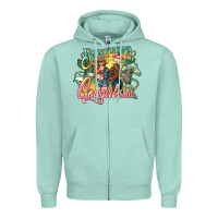 Seafoam busy doing cowgirl Zipper Hoodie - NancyCooperArtShop