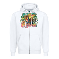 White busy doing cowgirl Zipper Hoodie - NancyCooperArtShop