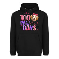 Black 100 pawfect days Heavyweight Hoodie - Artiststas