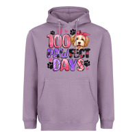 Lavender 100 pawfect days Heavyweight Hoodie - Artiststas
