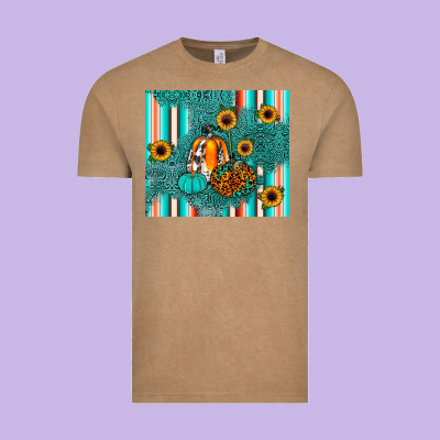 Pumpkin Vintage Tee Designed By Jahusdesignshop