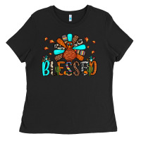 Black blessed turkey Ladies Tee - JahusDesignShop