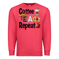 Cardinal coffee teach repeat Premium Sweatshirt - BarkalooDesign