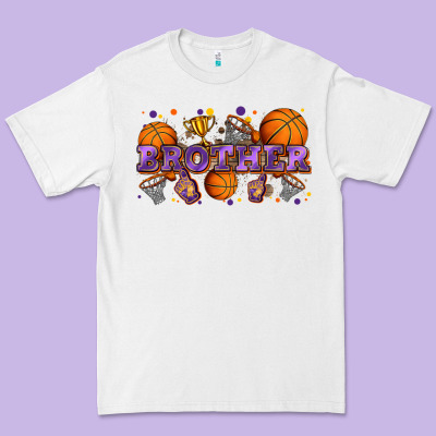 Brother Basketball Premium Tee Designed By Zillion Design Studio