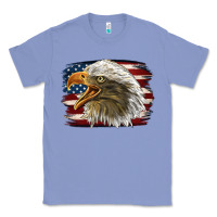 Colony Blue American Flag Eagle Classic Tee - LillyAllenDesigns
