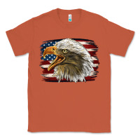 Copper American Flag Eagle Classic Tee - LillyAllenDesigns
