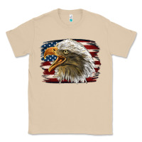 Mushroom American Flag Eagle Classic Tee - LillyAllenDesigns