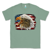 Sage American Flag Eagle Classic Tee - LillyAllenDesigns