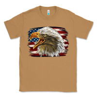 Toasted Coconut American Flag Eagle Classic Tee - LillyAllenDesigns