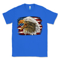True Royal American Flag Eagle Classic Tee - LillyAllenDesigns