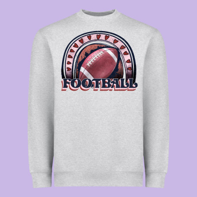 Football Rainbow Heavyweight Sweatshirt Designed By Jahusdesignshop