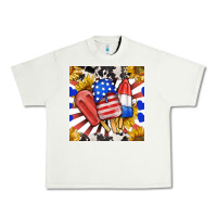 Pistachio patriotic popsicles and sunflowers Urban Heavy Tee - BundleAndBundleShop