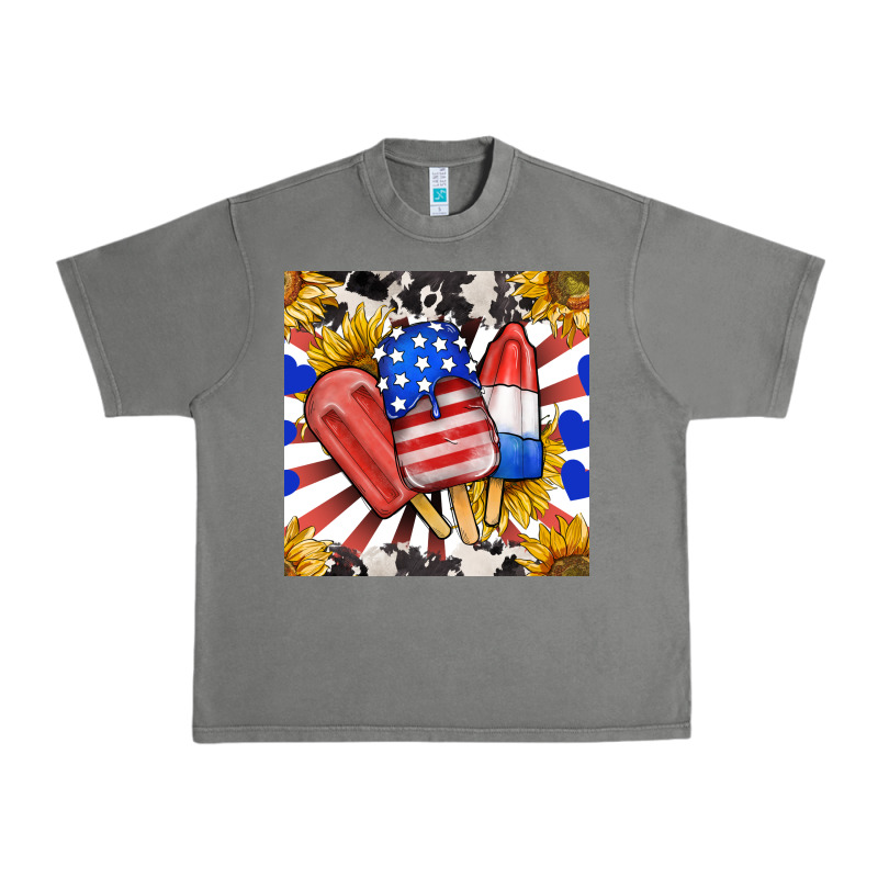 Patriotic Popsicles And Sunflowers Urban Heavy Tee by BundleAndBundleShop | Teevron