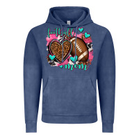 Vintage Denim football mom Vintage Hoodie - AdoDesignShop