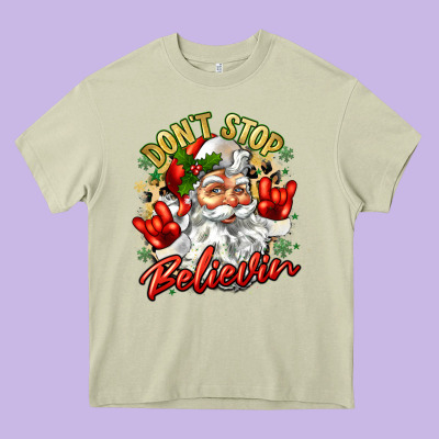 Dont Stop Believin Heavy Core Tee Designed By Zillion Design Studio