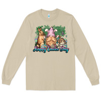 Mushroom Gnome Bunny Happy Eater Day Long Sleeve Tee - NancyCooperArtShop