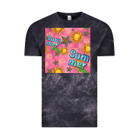 Cloud Black summer time of the sun seamless pattern Vintage Tee - BundleAndBundleShop