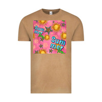Vintage Camel summer time of the sun seamless pattern Vintage Tee - BundleAndBundleShop