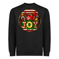 Black Christmas joy and hot chocolate Heavyweight Sweatshirt - AdoDesignShop